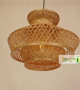 French Romantic Bamboo Ceiling Pendant Chandelier Lamp Shade