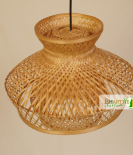 French Romantic Bamboo Ceiling Pendant Chandelier Lamp Shade