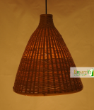 Altus Conical Boho Bamboo Ceiling Pendant Chandelier Lamp Shade