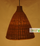 Altus Conical Boho Bamboo Ceiling Pendant Chandelier Lamp Shade