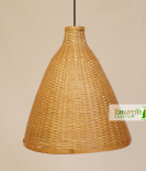 Altus Conical Boho Bamboo Ceiling Pendant Chandelier Lamp Shade