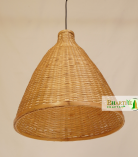 Altus Conical Boho Bamboo Ceiling Pendant Chandelier Lamp Shade