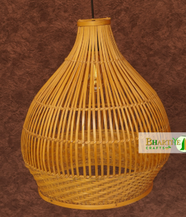 Cupola Bell Shape Bamboo Ceiling Rattan Hanging Chandelier Lamp Shade