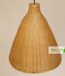 Altus Conical Boho Bamboo Ceiling Pendant Chandelier Lamp Shade