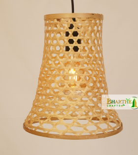 Conical Honeycomb Bamboo Ceiling Hanging Pendant Chandelier Lamp Shade