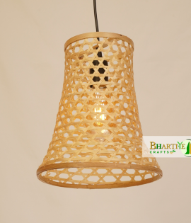 Conical Honeycomb Bamboo Ceiling Hanging Pendant Chandelier Lamp Shade