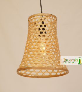 Conical Honeycomb Bamboo Ceiling Hanging Pendant Chandelier Lamp Shade