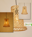 Conical Honeycomb Bamboo Ceiling Hanging Pendant Chandelier Lamp Shade