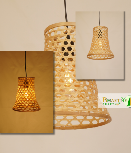 Conical Honeycomb Bamboo Ceiling Hanging Pendant Chandelier Lamp Shade