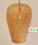 Cyclic Oval Bamboo Pendant Weave Hanging Chandelier Lamp Shade