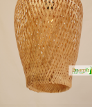 Cyclic Oval Bamboo Pendant Weave Hanging Chandelier Lamp Shade