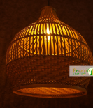 Cupola Bell Shape Bamboo Ceiling Rattan Hanging Chandelier Lamp Shade