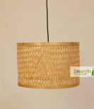 Drum Bamboo Weave Pendant Hanging Chandelier Lamp Shade