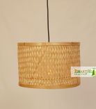 Drum Bamboo Weave Pendant Hanging Chandelier Lamp Shade