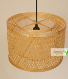 Drum Bamboo Weave Pendant Hanging Chandelier Lamp Shade