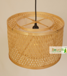Drum Bamboo Weave Pendant Hanging Chandelier Lamp Shade