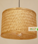 Drum Bamboo Weave Pendant Hanging Chandelier Lamp Shade