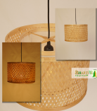 Drum Bamboo Weave Pendant Hanging Chandelier Lamp Shade