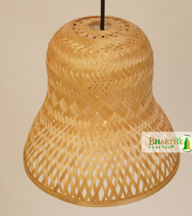 Bell Style Bamboo Cane Hanging Ceiling Chandelier Lamp Shade