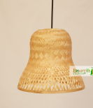 Bell Style Bamboo Cane Hanging Ceiling Chandelier Lamp Shade