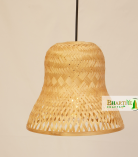 Bell Style Bamboo Cane Hanging Ceiling Chandelier Lamp Shade