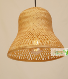 Bell Style Bamboo Cane Hanging Ceiling Chandelier Lamp Shade