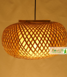 Bamboo Nest Unique Handmade Woven Hanging Pendant Chandelier Lampshade