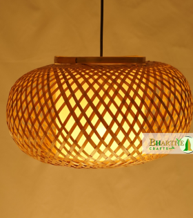 Bamboo Nest Unique Handmade Woven Hanging Pendant Chandelier Lampshade