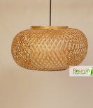 Bamboo Nest Unique Handmade Woven Hanging Pendant Chandelier Lampshade