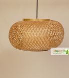 Bamboo Nest Unique Handmade Woven Hanging Pendant Chandelier Lampshade