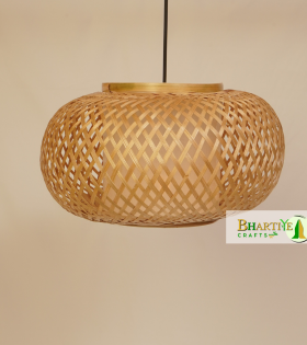 Bamboo Nest Unique Handmade Woven Hanging Pendant Chandelier Lampshade