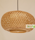 Bamboo Nest Unique Handmade Woven Hanging Pendant Chandelier Lampshade