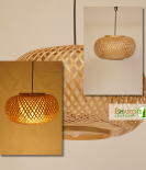 Bamboo Nest Unique Handmade Woven Hanging Pendant Chandelier Lampshade