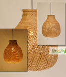 Honeycomb Bamboo Ceiling Pendant Hanging Chandelier Lamp Shade