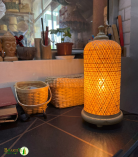 Flower Bamboo Hanging Pendant Lights Ceiling Chandelier Lamp Shade