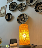 Flower Bamboo Hanging Pendant Lights Ceiling Chandelier Lamp Shade
