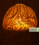 Flower Bamboo Hanging Pendant Lights Ceiling Chandelier Lamp Shade