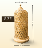 Flower Bamboo Hanging Pendant Lights Ceiling Chandelier Lamp Shade