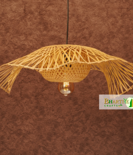 Celestial Weave Cap Rattan Wicker Ceiling Pendant Chandelier Lamp Shade