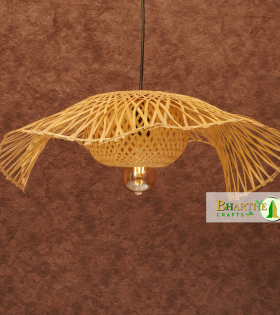 Celestial Weave Cap Rattan Wicker Ceiling Pendant Chandelier Lamp Shade