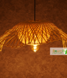 Celestial Weave Cap Rattan Wicker Ceiling Pendant Chandelier Lamp Shade