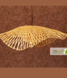 Celestial Weave Cap Rattan Wicker Ceiling Pendant Chandelier Lamp Shade