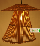 Vintage Designer Hanging Natural Wicker Pendant Chandelier Lamp Shade