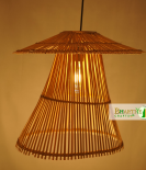 Vintage Designer Hanging Natural Wicker Pendant Chandelier Lamp Shade