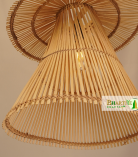 Vintage Designer Hanging Natural Wicker Pendant Chandelier Lamp Shade