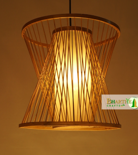 Bamboo Frustum Birdcage Wicker Ceiling Rattan Chandelier Lamp Shade
