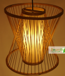 Bamboo Frustum Birdcage Wicker Ceiling Rattan Chandelier Lamp Shade