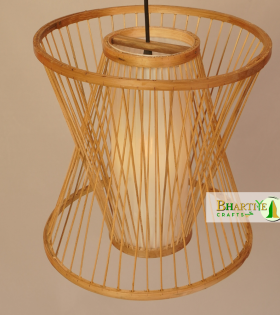 Bamboo Frustum Birdcage Wicker Ceiling Rattan Chandelier Lamp Shade