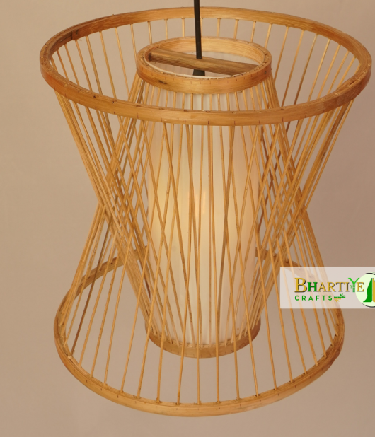 Bamboo Frustum Birdcage Wicker Ceiling Rattan Chandelier Lamp Shade