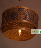 Bamboo Cane Webbing Wicker Ceiling Rattan Pendant Chandelier Lamp Shade